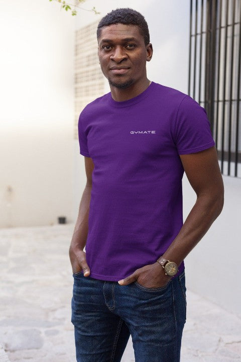 Mens T shirts Original Gymate [chest] purple