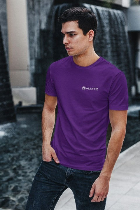 Mens T shirts Gymate [chest] purple
