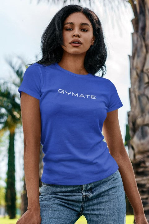 Womens T shirts Gymate Original Ctr Large blue