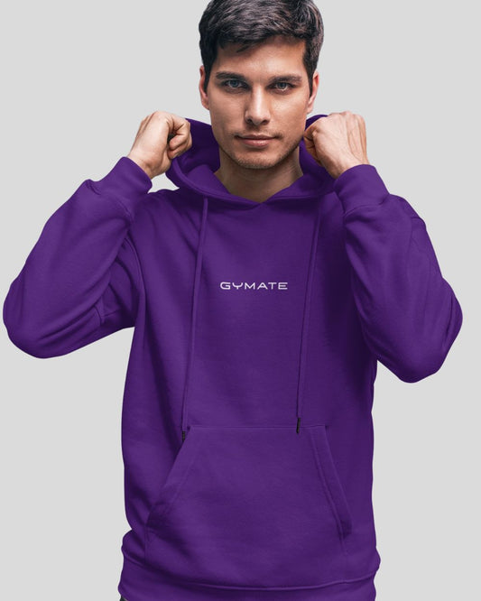 purple Mens Athleisure Hoodies Gymate Original small logo [ctr]