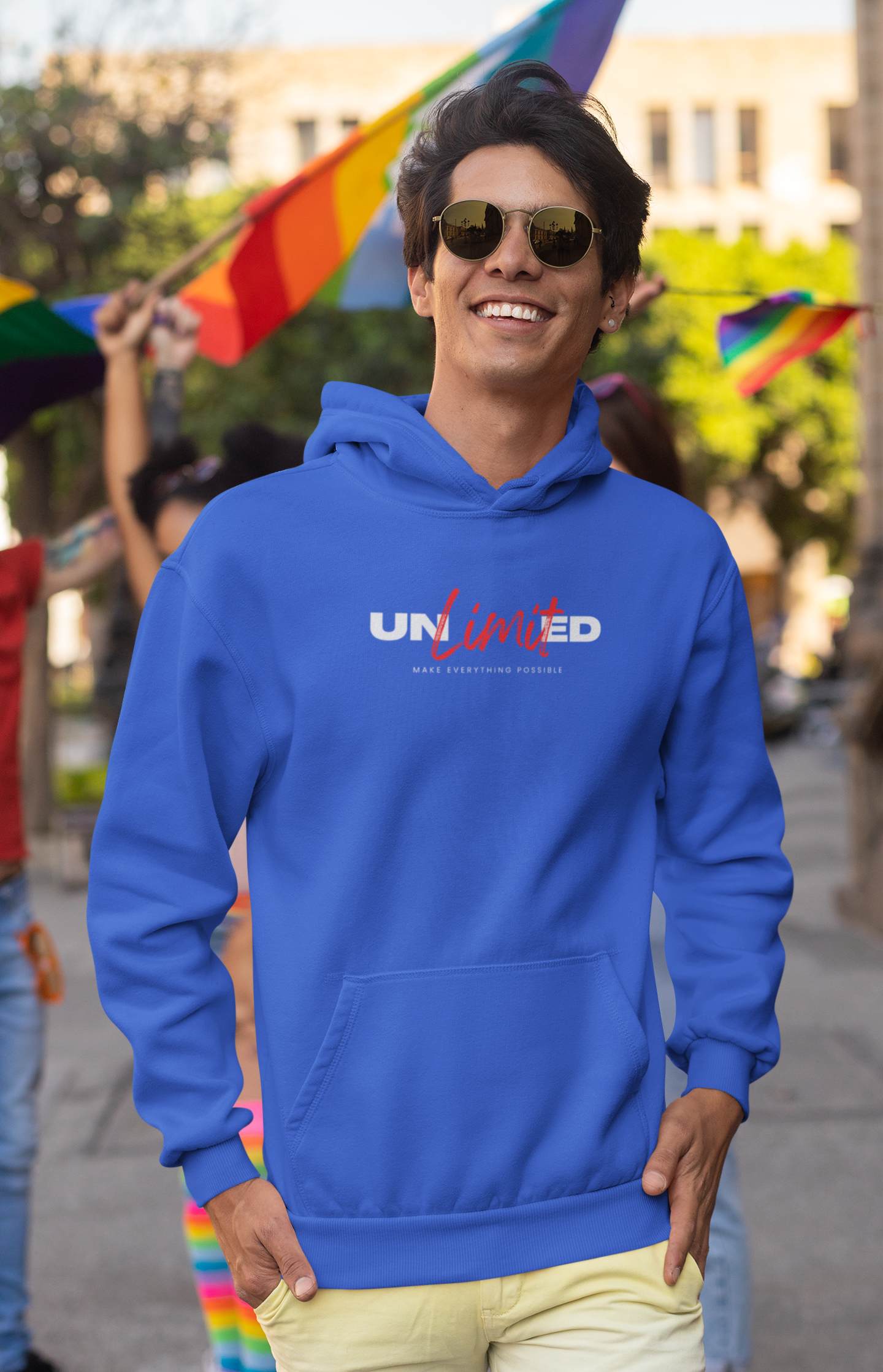 Stylish Hoodies for Men | 'Unlimited' Activewear/Athleisure | blue