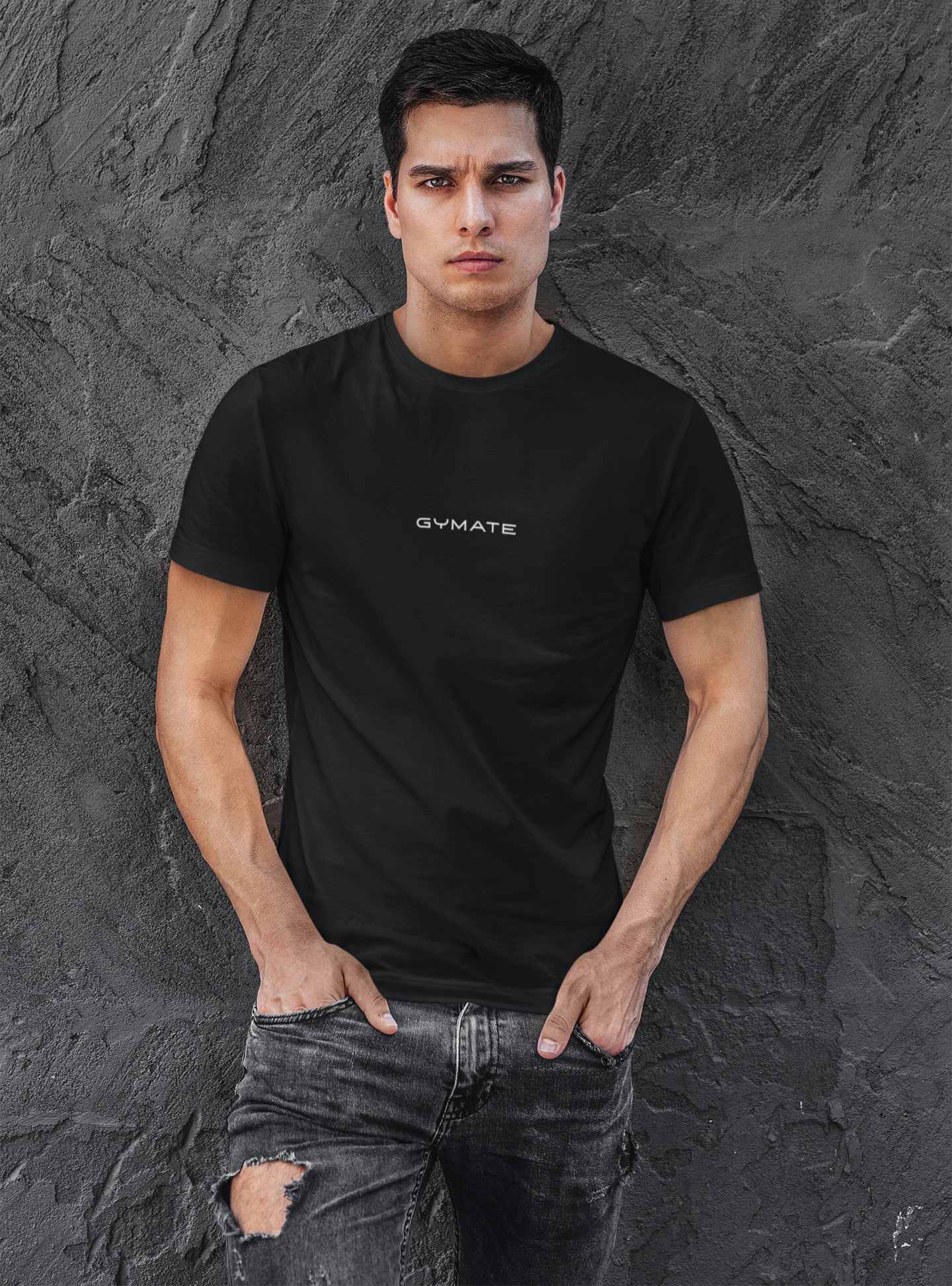 Designer mens T shirts Original Gymate sml/ctr black