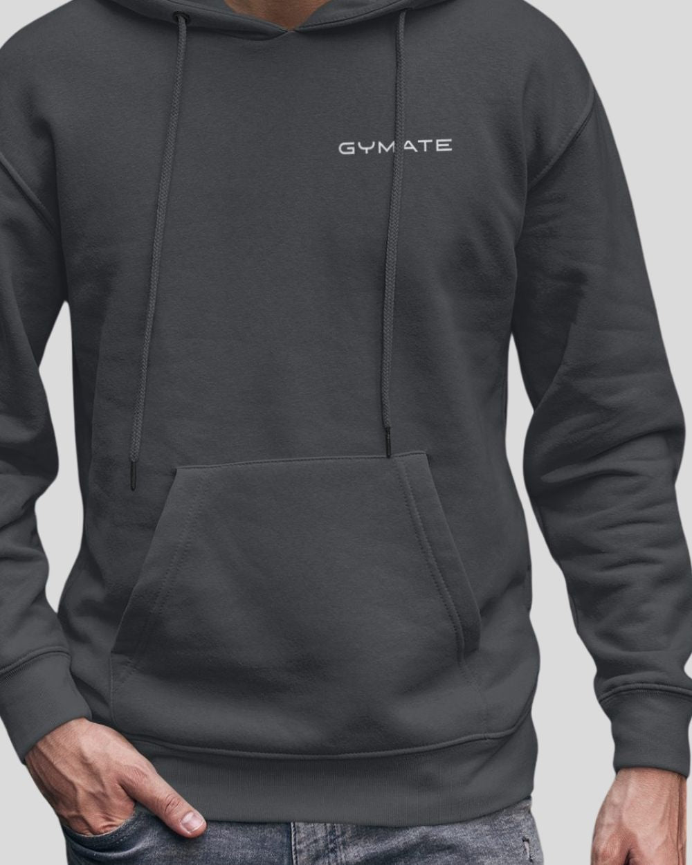 dark grey close up mens hoodies designer hem and cuff