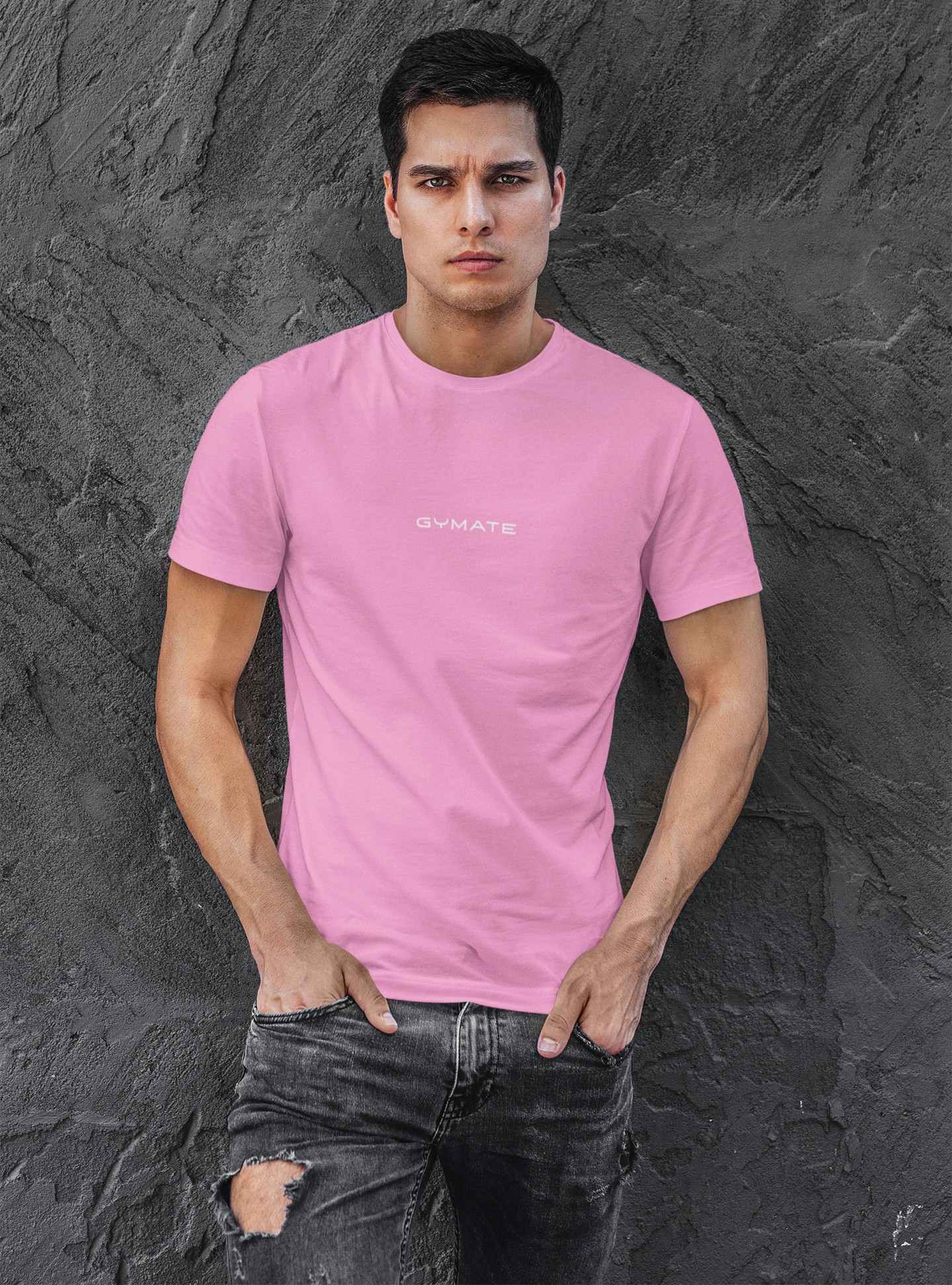 Designer mens T shirts Original Gymate sml/ctr pink