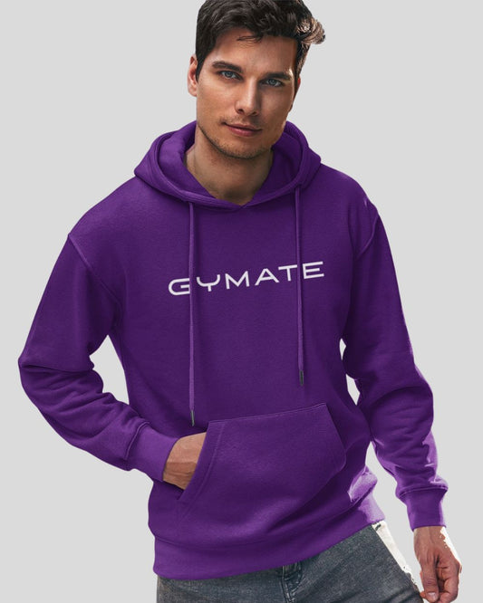 purple Mens Hoodies Designer Gymate Original [large logo]
