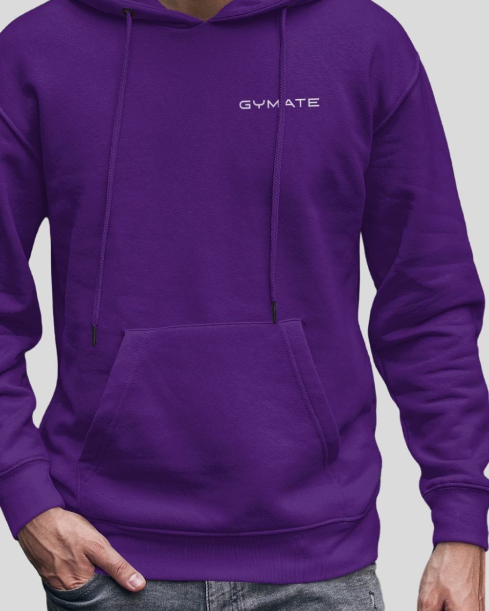 purple close up mens hoodies designer hem and cuff
