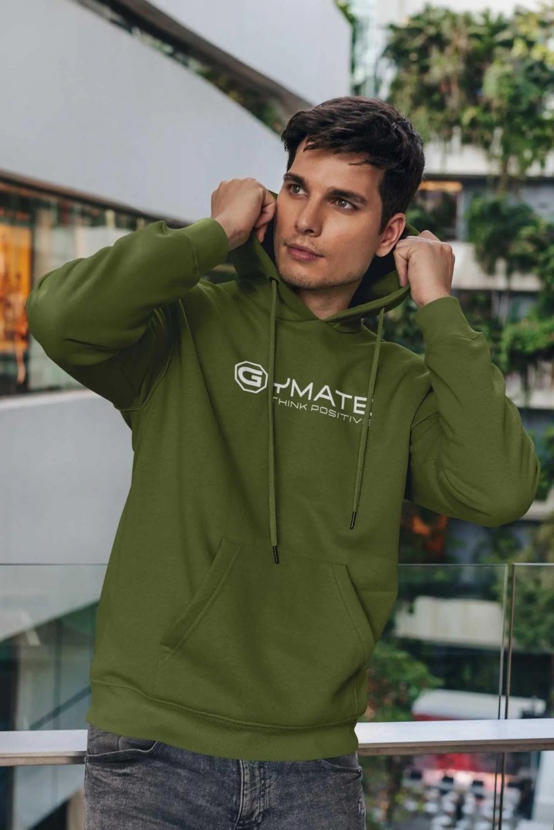 Stylish Men's Hoodies Designer Athleisure Activewear large logo green 2