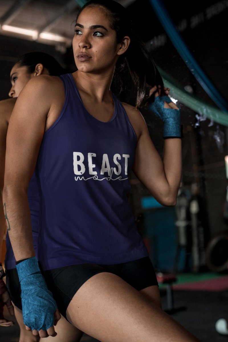 Tank Top for Women Stylish Activewear / Athleisure Beast Mode navy
