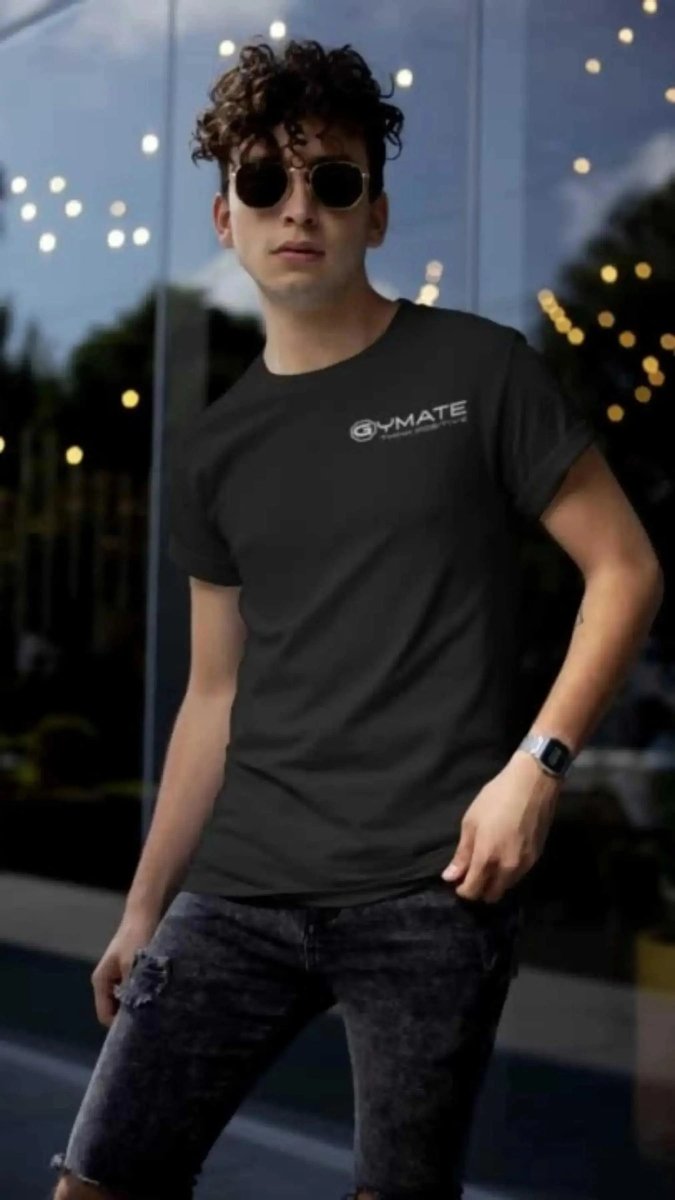 Stylish T Shirts for Men Gymate Branded Active and Leisure Wear black