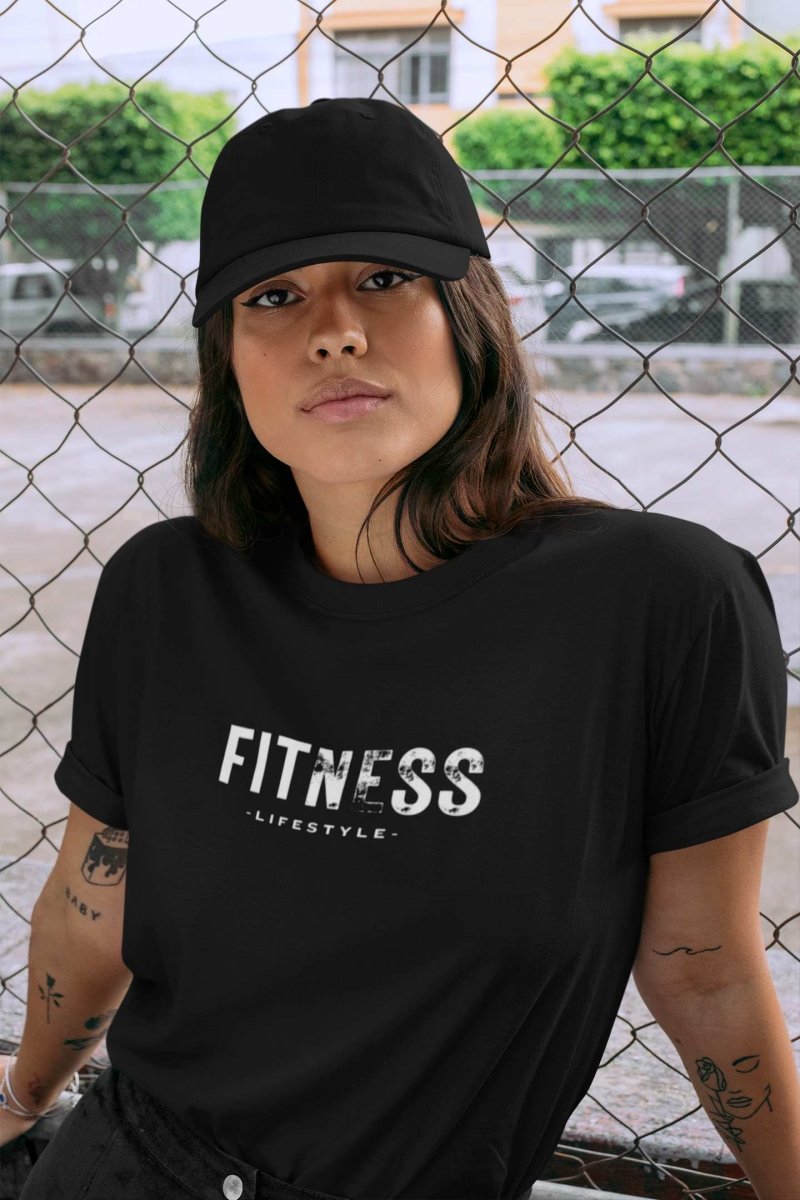 Womens Slogan T Shirts Activewear / Athleisurewear | Fitness Lifestyle black