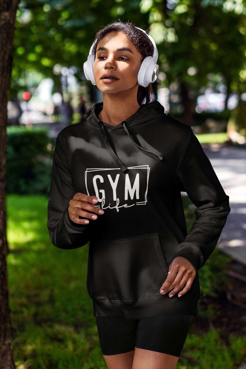 Stylish Hoodies For Women Activewear / Athleisure Fit | Gym Life logo black
