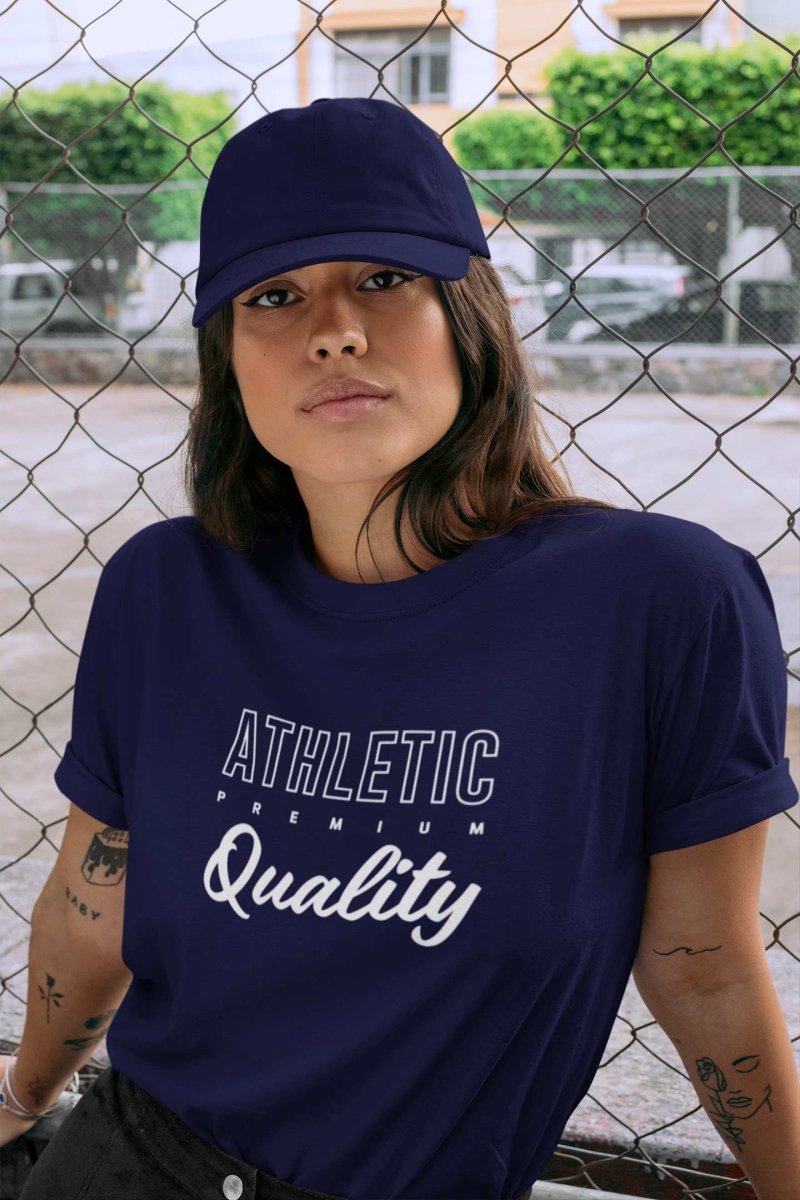 slogan t shirts womens Activewear & leisure wear | Athletic quality navy