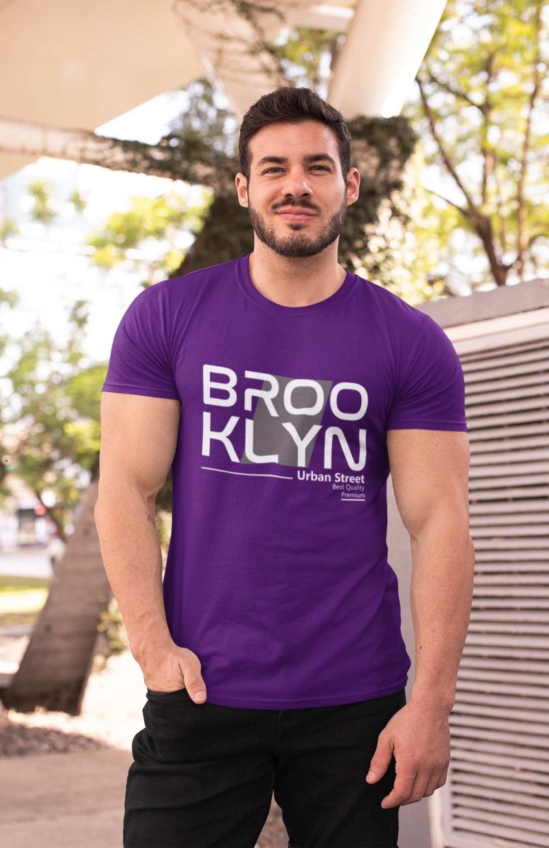 stylish t shirt Mens Activewear & | Brooklyn purple