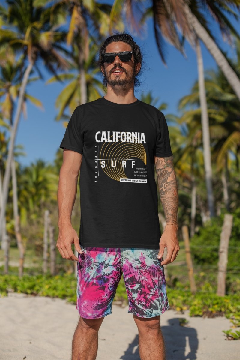 Mens t shirts Activewear & | California surf black