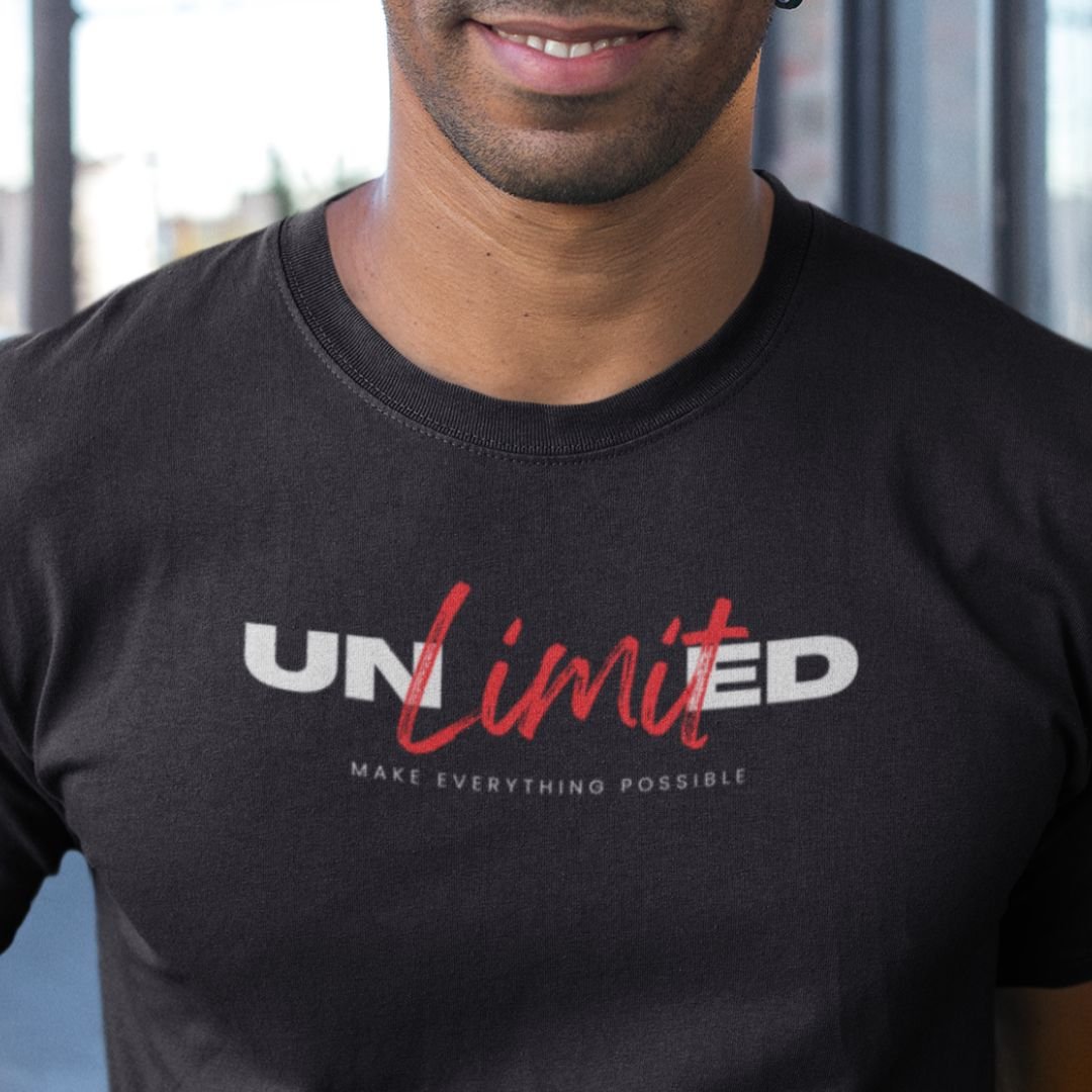 Stylish T Shirt to inspire Men | unlimited dark grey