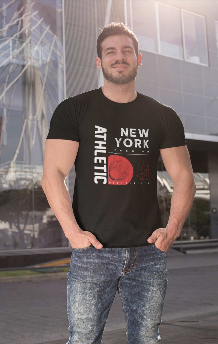 stylish t shirts Mens Activewear & | Athletic New York black