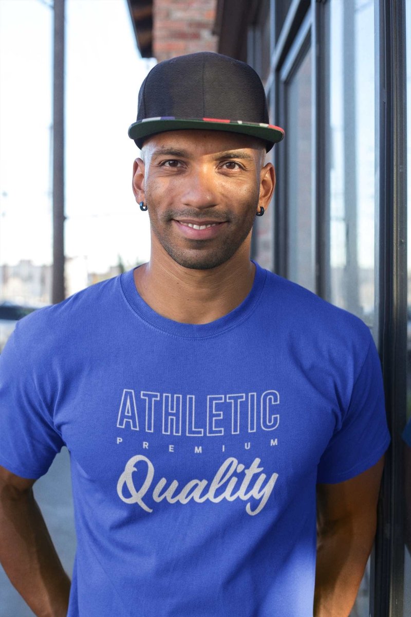 stylish t shirts Mens Activewear & | premium Athletic quality blue