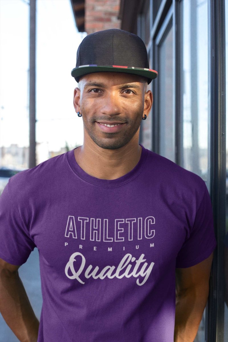 stylish t shirts Mens Activewear & | premium Athletic quality purple