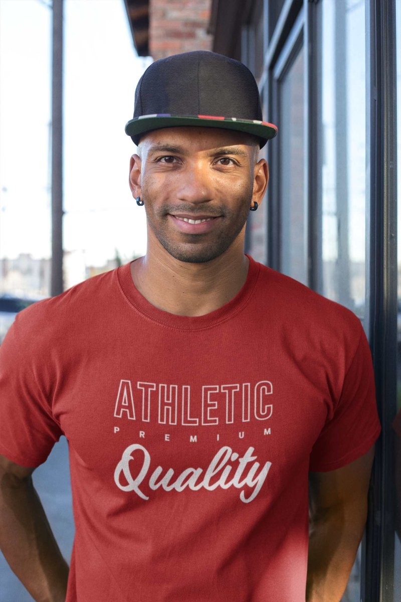 stylish t shirts Mens Activewear & | premium Athletic quality red