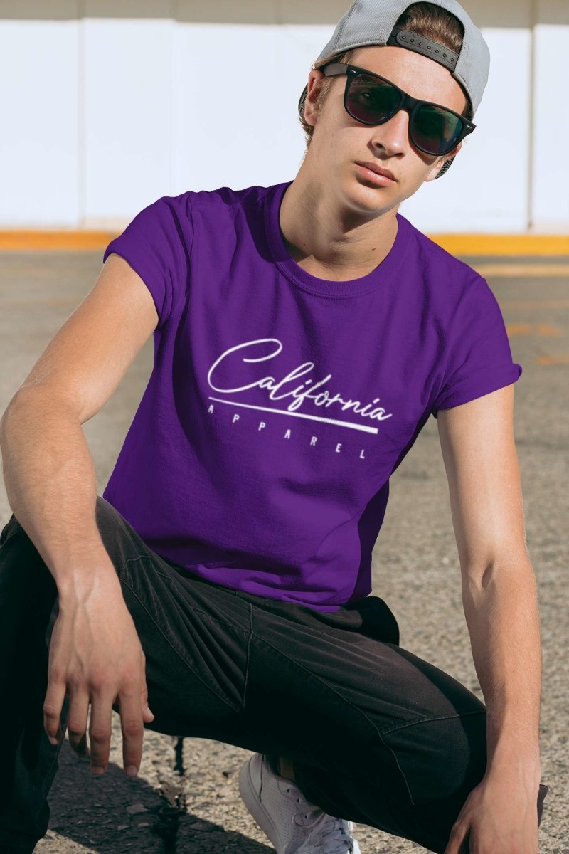 stylish t shirts Mens Activewear & | California apparel purple