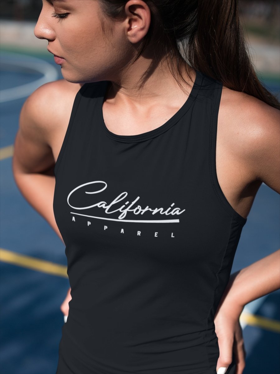 vest top for women Activewear & leisure wear | California apparel black