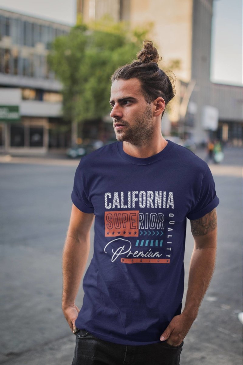 stylish t shirts Mens Activewear & | California premium navy