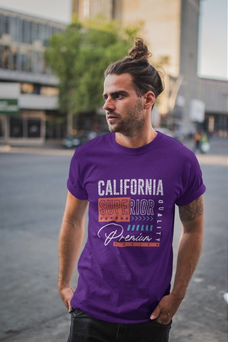 stylish t shirts Mens Activewear & | California premium purple