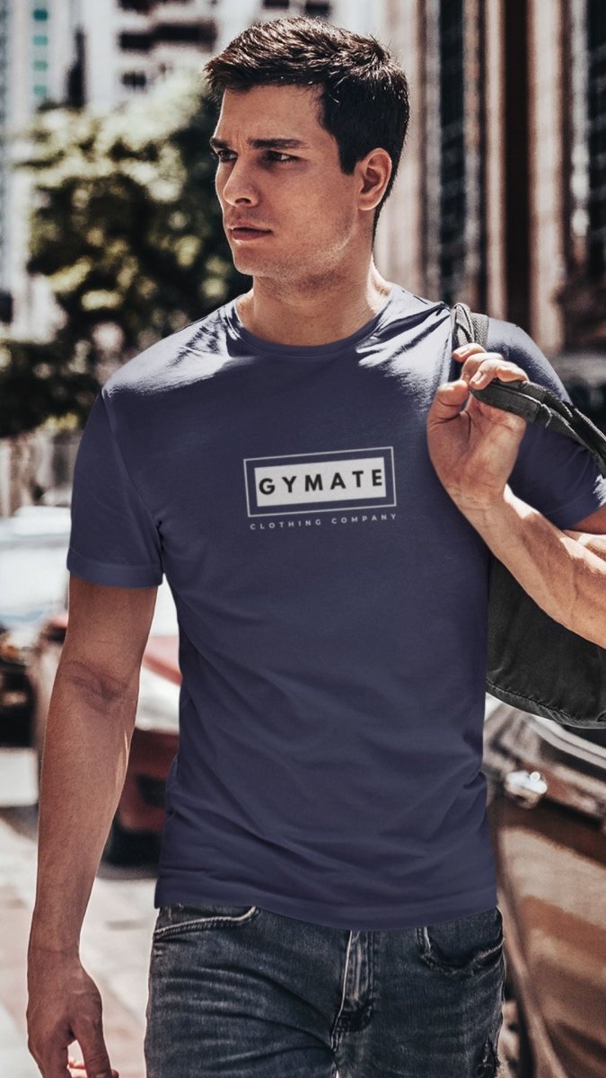 Designer T Shirts to inspire Men | Gymate clothing navy