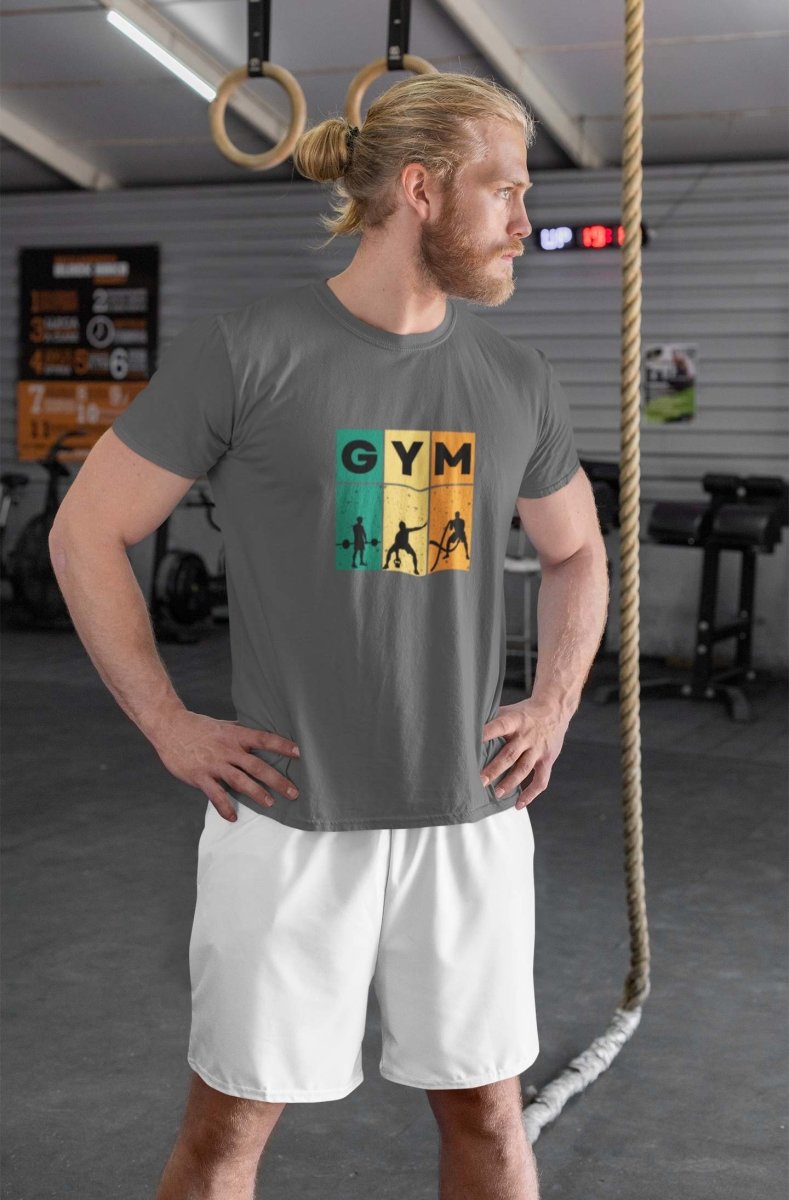Sports wear mens T shirts for active/Leisure Wear | GYM T shirt grey