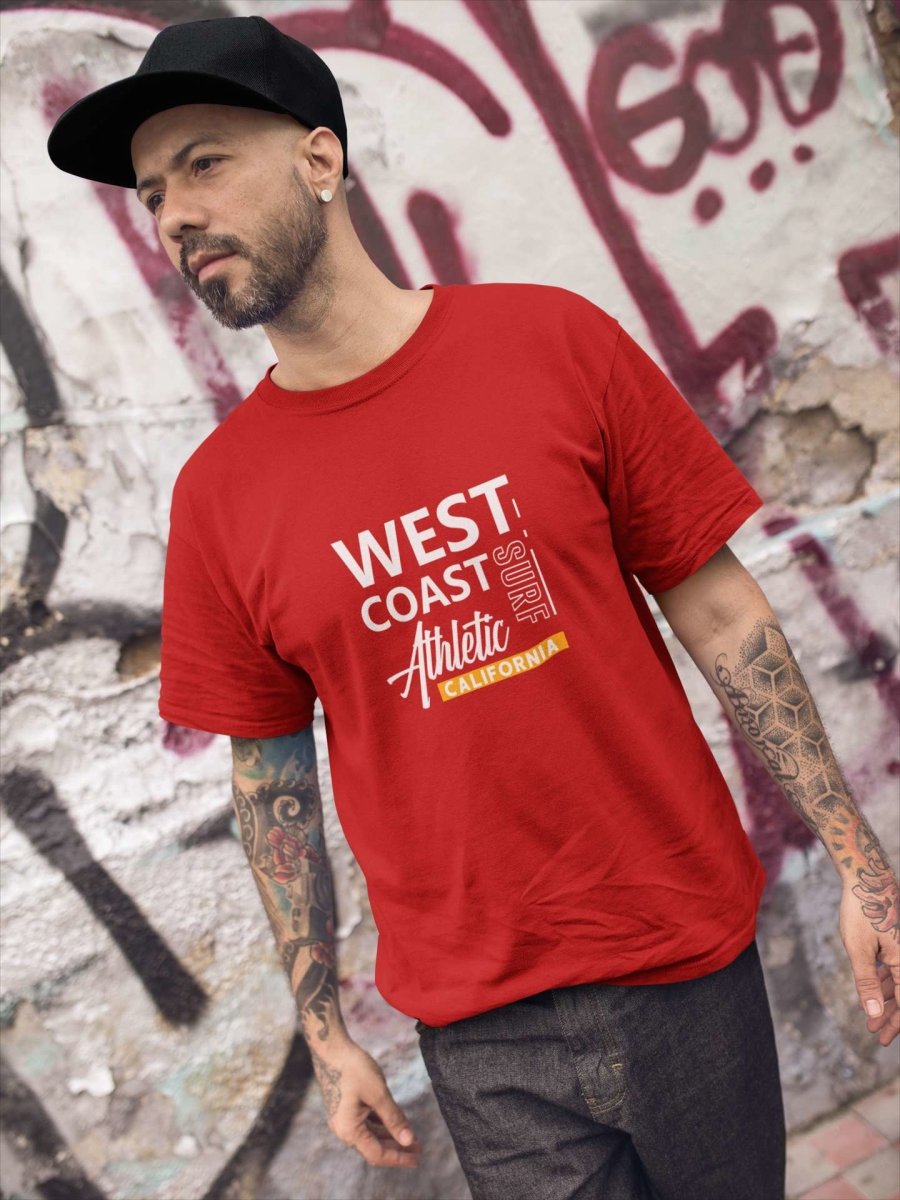 stylish mens t shirts Mens Activewear & | West Coast Athletic red