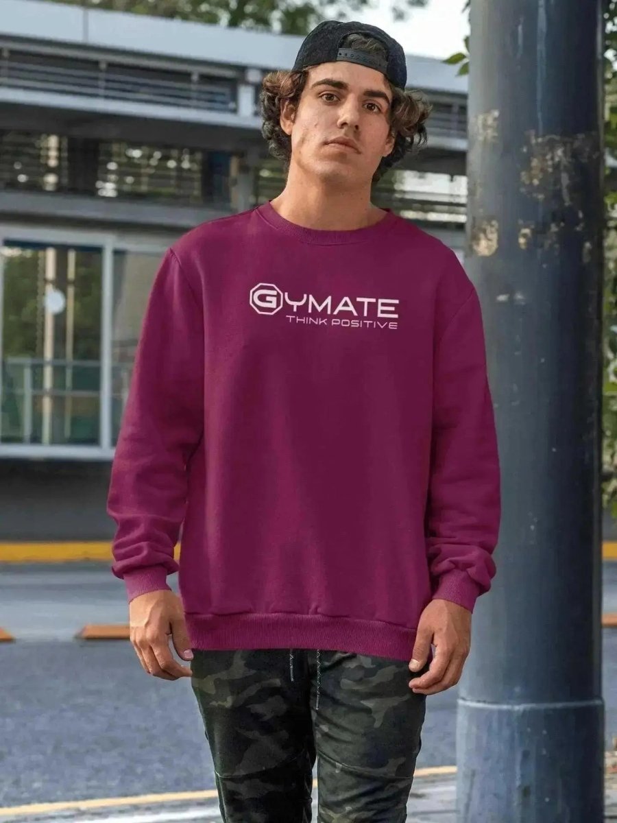 Mens Sweatshirt For Style Activewear burgandy