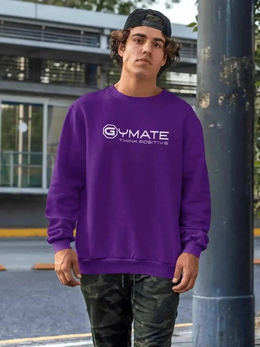 Mens Sweatshirt For Style Activewear purple