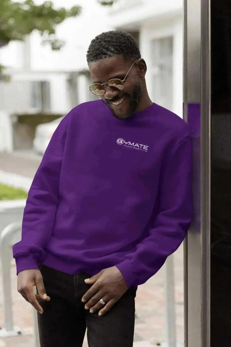 Mens Sweatshirt For Style Activewear purple 2
