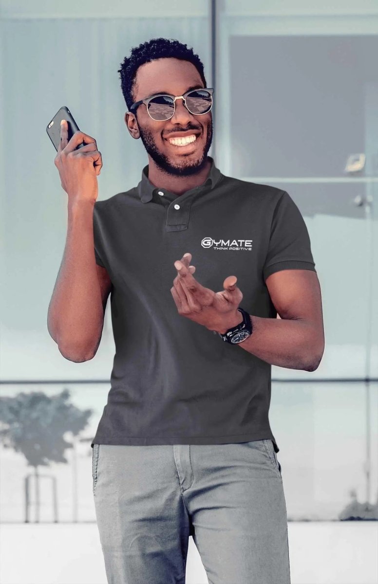 Mens Polo T Shirts: Affordable Fitness and Everyday Athleisure dark grey