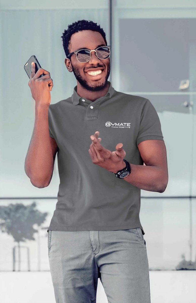 Mens Polo T Shirts: Affordable Fitness and Everyday Athleisure dark grey