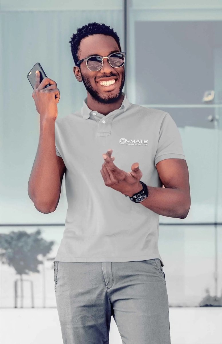 Mens Polo T Shirts: Affordable Fitness and Everyday Athleisure light grey