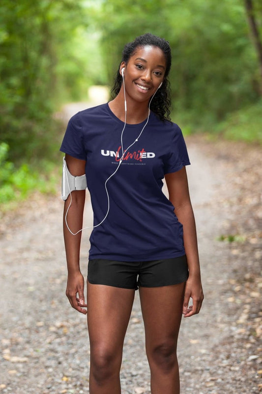 womens designer t-shirts Activewear & leisure wear | unlimited navy